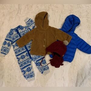 Kids winter coat bundle with hat and mittens 12 month
